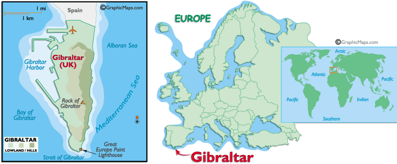 gibraltar carte europe